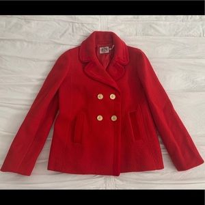 Juicy Couture Red Wool Coat